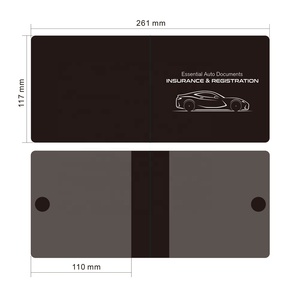 <span class=keywords><strong>Fabricant</strong></span> Fourniture Titulaire d'immatriculation de voiture Logo personnalisé <span class=keywords><strong>Porte</strong></span>-documents d'assurance auto Pochette pour cartes - Product Image 6