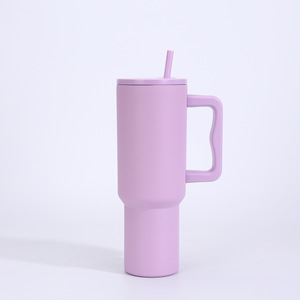 Gobelet isotherme portable en acier inoxydable 304 de 40 oz avec poignée et couvercle, grande capacité, pour l'extérieur et les voyages en voiture - Product Image 4