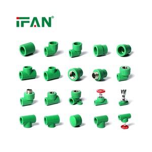 IFAN Hochdruck-PPR-Sanitärmaterialien Kunststoffrohre Fittinge Muffenbogen T-Stück Kupplung Wasser-PPR-Fittings - Product Image 1
