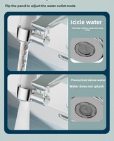 Robinet extractible universel en laiton avec filtre anti-calcaire et aérateur, finition chromée, buse anti-éclaboussures pour cuisine et salle de bain, à commande tactile
