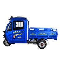 Nouveau Tricycle Électrique Motorisé à Cabine Fermée QSD 2025 pour le Transport de Marchandises Lourdes, Capacité de Charge de 300-400 kg et Autonomie de 90 km