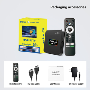 <span class=keywords><strong>OM</strong></span> Max ATV Voice Smart Android <span class=keywords><strong>Tv</strong></span> Box Amlogic S905L3 2.4G 5G Wifi BT 4K Set Top Box Versión Global Reproductor Multimedia - Product Image 2