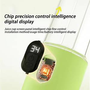 Wholesale Personal Battery Powered Fruit Juicer Usb Rechargeable Blender 500ml <b>Mini</b> Portable <b>Bottle</b> - Product Image 4