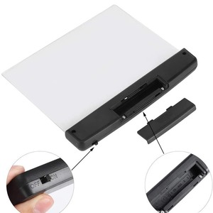 Lampe de lecture LED <span class=keywords><strong>A4</strong></span> portable et flexible, fonctionnant sur piles, pour la protection des yeux, idéale pour les étudiants, les voyages, la chambre à coucher, la lecture nocturne, couleur blanche - Product Image 3