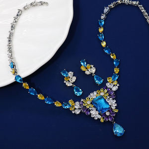 Perhiasan Set Desain Unik HIBRIDE Batu Zirkonia Kubik untuk Wanita, Pesta Dansa Malam, Kostum, Aksesoris Pernikahan untuk Pengantin N-1553 - Product Image 5