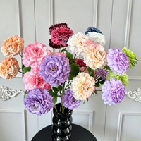 Bunga Peony Buatan 3 Kepala Warna-warni 63cm Bahan Sutra Gaya Modern untuk Dekorasi Pernikahan, Acara, Pesta, dan Rumah - Grosir dari Pabrik