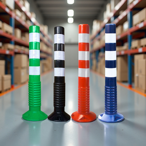 Columna de advertencia de barandilla irrompible suave de PU, poste de tráfico, poste de advertencia, poste de tráfico, delineador Flexible - Product Image 1