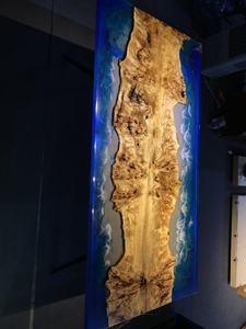 เฟอร์นิเจอร์ใหม่ โต๊ะเรซิ่นอีพ็อกซี่ใส โต๊ะบาร์เรซิ่นอีพ็อกซี่ ท็อปโต๊ะเรซิ่นอีพ็อกซี่สไตล์โมเดิร์น สำหรับห้องครัว ห้องรับประทานอาหาร - Product Image 2