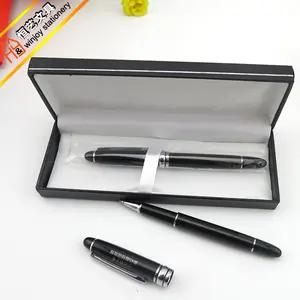 Promotional refillable metal roller ball pen with paper box packing superior/high-grade pen for office stationery