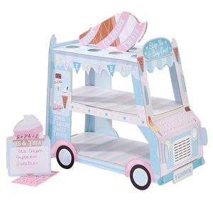 Aper-Soporte grueso para pastel de cumpleaños, mesa de tres niveles para fiesta de cumpleaños, postre de boda, suministros para fiesta de té de <span class=keywords><strong>la</strong></span> <span class=keywords><strong>tarde</strong></span> - Product Image 5