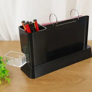 Fabrik Großhandel anpassen gedruckte Kunststoff Tisch Schreibtisch Kalender mit Stift halter und Schublade Werbung Werbe büro Geschenk