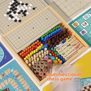 Juego <span class=keywords><strong>de</strong></span> Mesa Educativo Multifuncional, <span class=keywords><strong>Ajedrez</strong></span> Divertido <span class=keywords><strong>de</strong></span> Madera, Multijuego en Uno, <span class=keywords><strong>Ajedrez</strong></span> Volador para Niños - Product Image 4