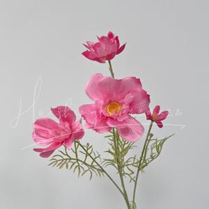 Bouquet de marguerites artificielles en soie, fleurs blanches, haute simulation, décoration de mariage - Product Image 2