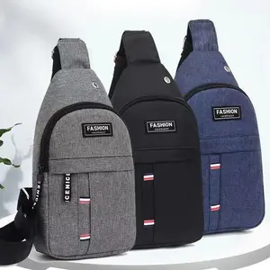 Hot Sale Fashion Vintage Men Pack Waist Bag PU Sling Chest Crossbody Bag