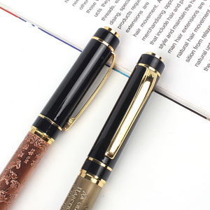 Logo aziendale <span class=keywords><strong>di</strong></span> <span class=keywords><strong>lusso</strong></span> rilievo goffratura <span class=keywords><strong>di</strong></span> fascia alta regalo <span class=keywords><strong>di</strong></span> nozze penna stilografica - Product Image 3