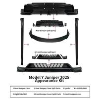 Kits de Carrocería para Tesla Model Y Juniper 2025+, Estilo Deportivo, Alerón Delantero, Faldones Laterales, Kit de Carrocería ABS, Parachoques Ensamblable