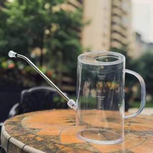 Arrosoir en plastique transparent 1L avec bec long pour plantes d'intérieur et d'extérieur, jardin, balcon - Product Image 4