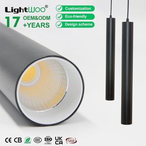 Lampada a Sospensione Moderna COB LED per Cucina, Lampadario Decorativo da Interno, Faretto Rotondo Lungo in Alluminio 20W ad Alta Luminosità - Product Image 2