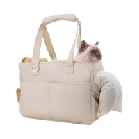 Sac à dos de transport pour animaux de compagnie en polyester écologique de luxe, pour chiens et chats, petits chiens, souple, pliable, lavable, respirant, imperméable