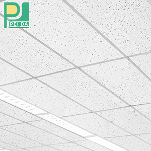 Pannello Fonoassorbente in Lana Minerale per Soffitto, Isolamento Acustico per Ufficio, Resistente al Fuoco, Decorazione d'Interni - Product Image 1