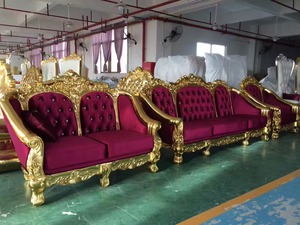 Divano in Pelle Bianco di Lusso per Decorazioni Matrimoniali, Set di Divani per <span class=keywords><strong>Hotel</strong></span> e Matrimoni - Product Image 2