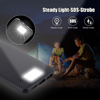 Nouvelle batterie solaire pliable et détachable 2-en-1 8000mAh, batterie Li-polymère, étanche, portable, double USB Micro USB 10W 500+