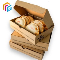 Boîte d'emballage pour empanadas avec logo personnalisé, compartiment séparateur, boîtes en carton individuelles pour emballer les empanadas et les raviolis