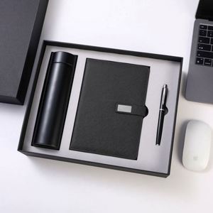 Luxury Business Gift Pack A5 Notebook with Customizable PU Leather Cover Cup Thread Sewing Binding and Pen - Product Image 3