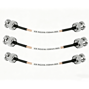 Connecteur coaxial RF BNC mâle vers BNC femelle 50 ohms avec étiquette OEM et câble coaxial RF RG316 RG316D assemblé - Product Image 1