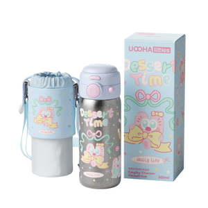 Uoohalittles Xách Tay Thép Không Gỉ Cốc Tinh Khiết Titan Chân Không Phích Cup Cho Học Sinh Tiểu Học Và Trẻ Em - Product Image 1