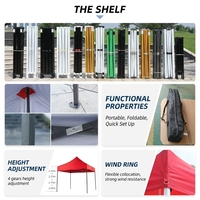 Tente Pop-Up 10x10, Tente Personnalisée 10x20, 3x6, 2x2, Tente Pliante Imperméable pour Marché Extérieur