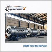 Secador Rotatorio de Tres Cilindros DURNEX |   Solución de Secado de Alta Eficiencia para Arena, Escoria y Materiales Minerales
