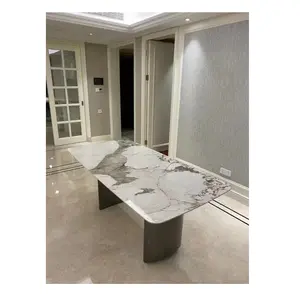 Manufacturer Patagonia Sintered Stone Marble Dining Table Top For Living Room