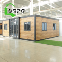 Maison conteneur en acier léger de haute qualité 40 pieds 30 pieds 20 pieds, 2 3 4 5 chambres, mobile, extensible et portable