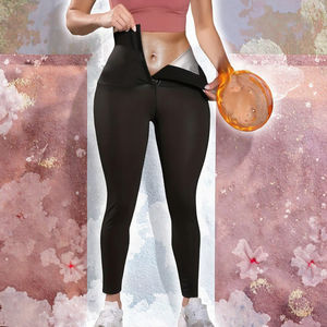 Leggings Deportivos de Cintura Alta Elástica para Adelgazar, Pantalones de Yoga con Control de Abdomen y Levantamiento de Glúteos, Moldeadores de Cuerpo con Encaje - Product Image 3