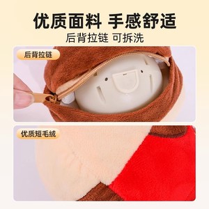 Balle électrique en peluche pour chiens, jouet automatique rechargeable avec musique, charge USB - Product Image 4