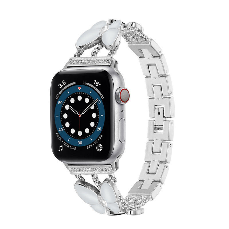 Plata con mariposa gris