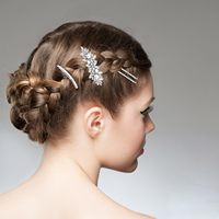 Barrettes à cheveux de mariée coréennes, bandeau en zircon avec nœud, épingle à cheveux en strass avec fleur, bijoux, accessoires de cheveux de mariage polyvalents