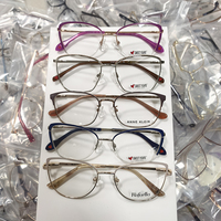Prêt à expédier – Déstockage – Montures optiques en métal mélangé et entièrement en acier inoxydable – Montures optiques en métal de haute qualité et tendance pour femmes