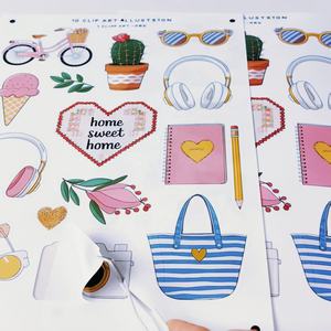 ブランドカスタム光沢光沢マットホログラフィック印刷可能防水ラベルシート透明ビニールステッカー紙インクジェットプリンタ用A4 - Product Image 5