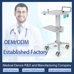 आधुनिक अस्पताल एल्यूमीनियम डेंटल क्लिनिक मेडिकल कंप्यूटर कार्ट ट्रॉली चल और समायोज्य - Product Image 4