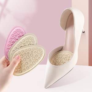 Coussinets de paume en éponge respirants de 6 mm d'épaisseur, 2 pièces, demi-semelles 3D massantes pour l'avant-<span class=keywords><strong>pied</strong></span>, pour femmes, talons hauts - Product Image 1