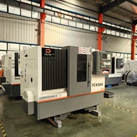 Mini tour à lit incliné horizontal 220v TCK36A, tour automatique avec contrôleur GSK, FANUC