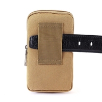 Tas Ponsel Tahan Air Kanvas Universal untuk Samsung/iPhone/Huawei/HTC/LG/Xiaomi Dompet Casing Sabuk Kantong Penutup Dompet Koin