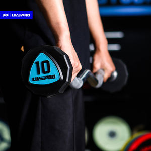 10/20/25/30/15kg a 12 lati della manovella della palestra pesi liberi Fitness sollevamento pesi bilanciere in poliuretano bilanciere fisso - Product Image 1