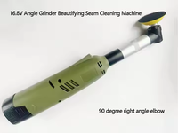16.8V Mini Micro meuleuse d'angle électrique 90 degrés gravure pierre coupe tuile meuleuse rotative outil couture nettoyage meuleuse Machine