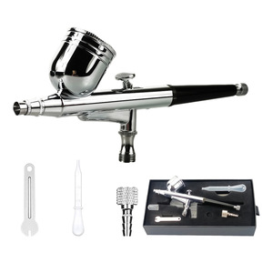 Aérographe à alimentation par gravité 7,0 cc, vitesse réglable, pistolet de pulvérisation portable pour travaux artistiques, buse de 0,35, 0,5, 0,7 mm - Product Image 3
