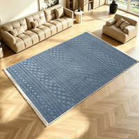 Tapis de salon de luxe de haute qualité, fait main, tufté, pour chevet, personnalisé, en polyester à poils longs de 10 mm, moderne, antimicrobien