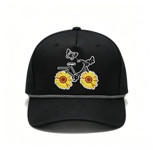 Gorra Trucker con Bordado de Girasol, Gorra de Béisbol de Malla Transpirable, Gorra Casual para Exteriores, Venta al por Mayor - Product Image 1