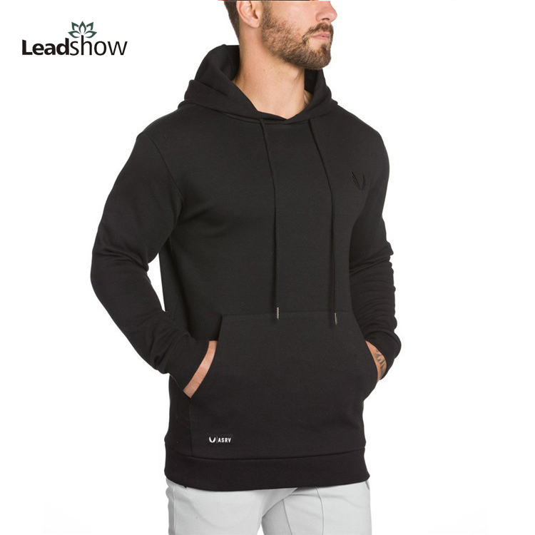 manufacture plus size blank men's hoodies sweatshirts custom brand private label plain pullover Men sports gym hoodie